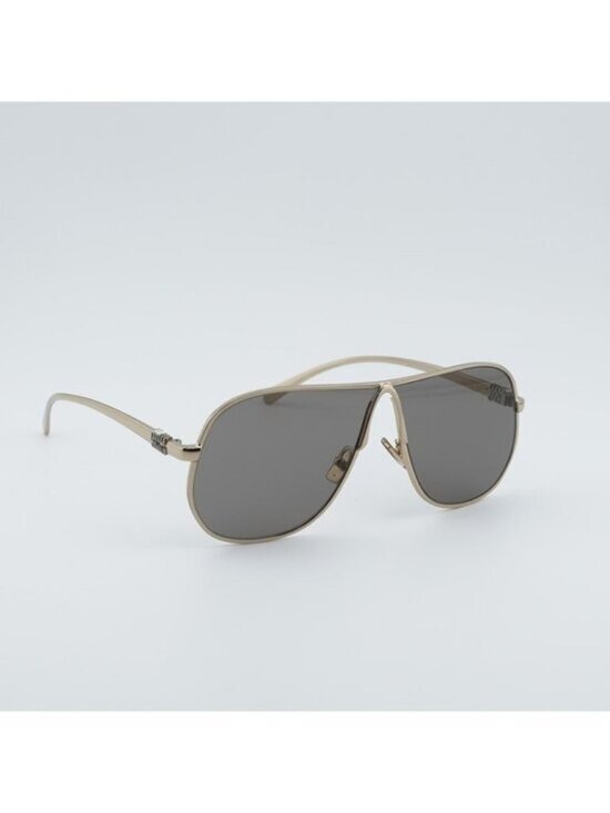 Miu Miu MUA56S ZVN80Q Sunglasses Pale Gold Geometric Frame, Dark Grey Lenses main image 8